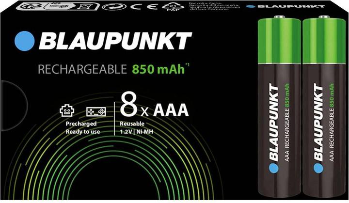 Produktbild Blaupunkt Micro (AAA)-Akku NiMH 1.2 V 8 St. (8 Stk., AAA)