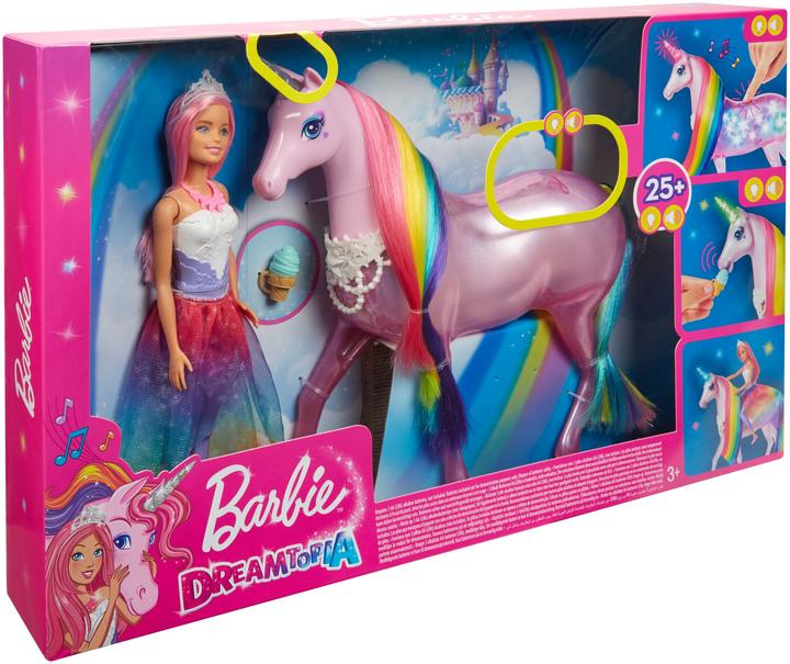 Actual product image Barbie Dreamtopia Magical Lights Unicorn