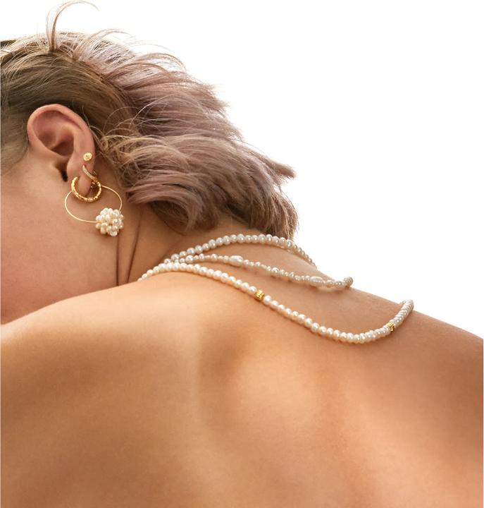 Produktbild Ellenoe Julia (925 Sterling Silber, natürliche Süsswasserperlen, 14K vergoldet)