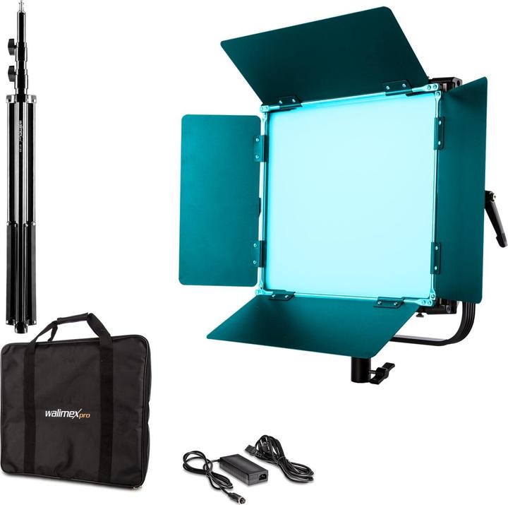 Actual product image Walimex LED Rainbow 50W RGBW Set 1 (1x Rainbow 50W, 1x Lamp Stand GN-806) (Surface luminaire)
