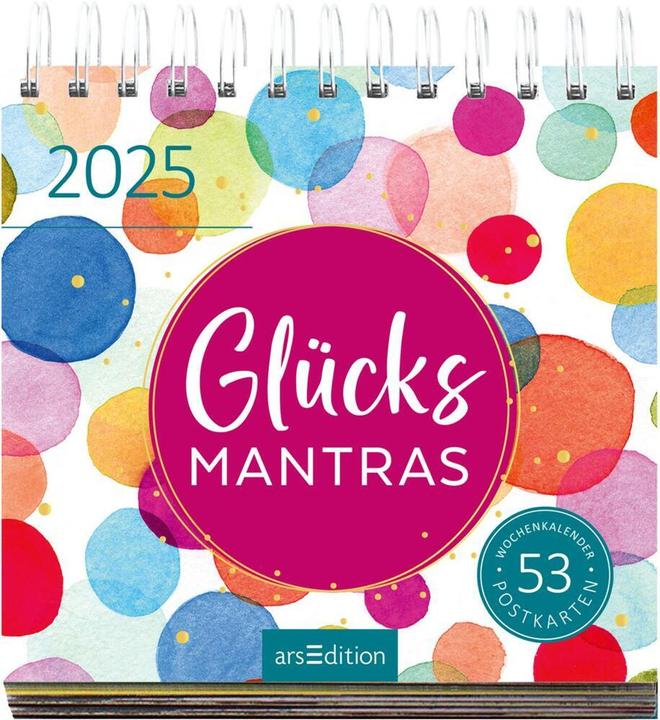 Image du produit Postk.Calendrier Mantras De La Chance (17 x 17 cm, Couverture rigide, Allemand)