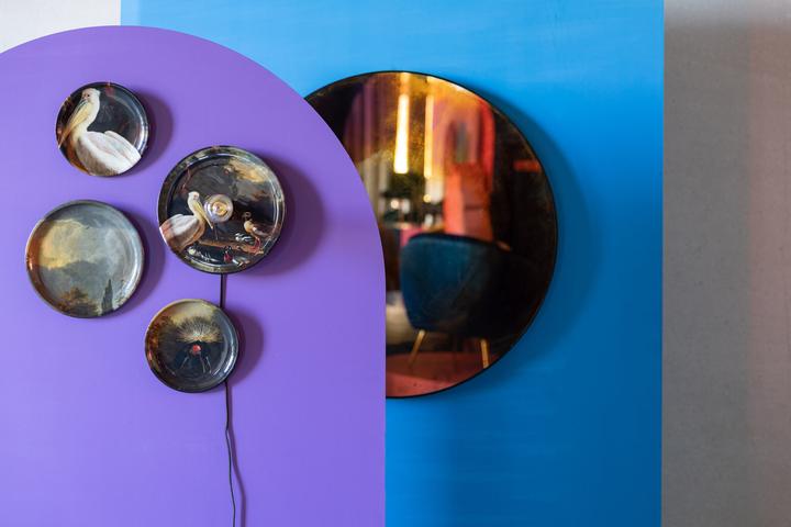 Actual product image Bold Monkey No Food Here wall lamp (set of 4) birds (E27)