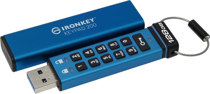 Produktbild Kingston IronKey Keypad 200 (128 GB, USB-A)