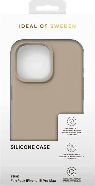 Immagine prodotto iDeal Of Sweden Cover in silicone di design Beige (Apple iPhone 15 Pro Max)