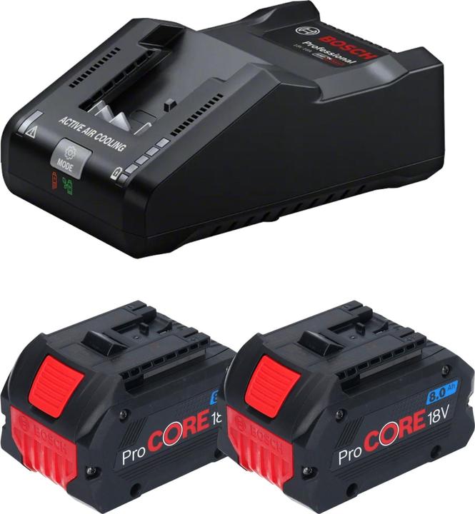 Actual product image Bosch Professional Bosch Starter Set 2x ProCORE 18 V 8.0 Ah Professional Li-Ion slide-in battery ( 2x 1600A016GK ) + (18 V)