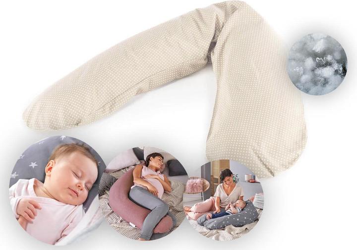 Image du produit Theraline Coussin d'allaitement "The Original" avec rembourrage en fibres creuses de polyester, y compris la (190 cm)