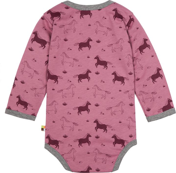 Image du produit loud + proud Body manches longues imprimé cheval Grape (62, 68)