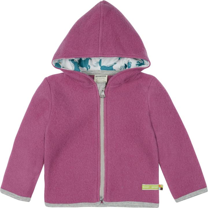 loud + proud Jacke Wollfleece Grape (80)