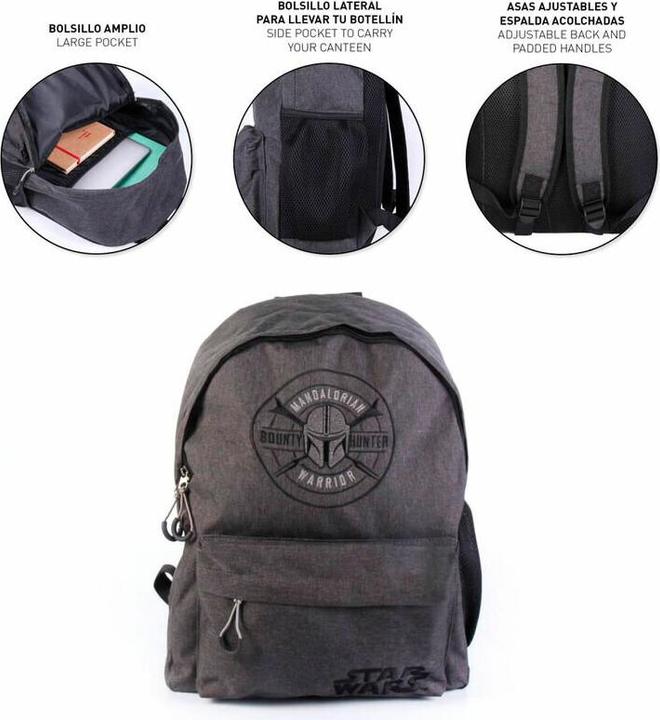 Produktbild The Mandalorian Rucksack lässig, grau