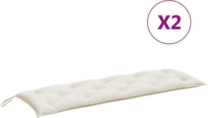 Image du produit VidaXL Coussins de banc de jardin 2 pcs. tissu (150 x 50 x 7 cm)