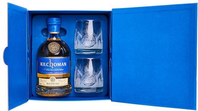 Image du produit Kilchoman THE MACHIR BAY GIFT PACK 46% Vol. 0,7l en coffret cadeau avec 2 verres (Single Malt, 6 x 70 cl)