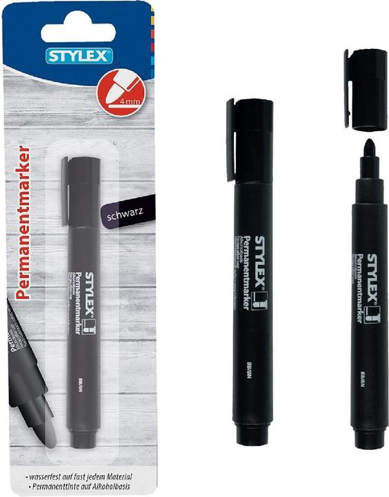 Actual product image Toppoint Permanent marker-black (Black, 5 mm, 1 x)