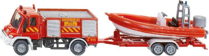 Image du produit Siku Les pompiers de l'Unimog avec leur bateau