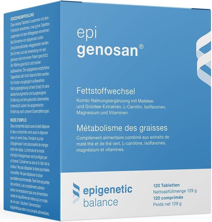 Nährwerte und Zutaten Epigenosan LCarnitin Mate (180 Stück, Tabletten, 114.20 g)