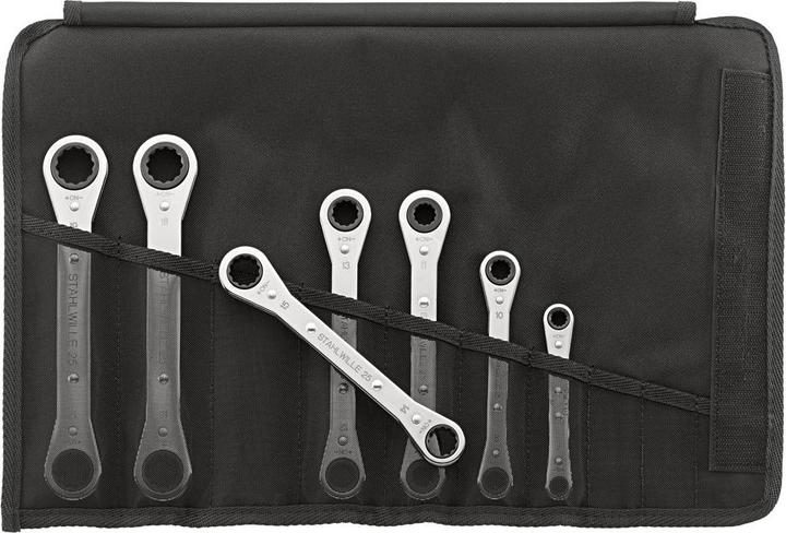 Actual product image Stahlwille Double ratchet ring wrench set (7 mm, 8 mm, 9 mm, 10 mm, 11 mm, 12 mm, 13 mm, 14 mm, 15 mm, 16 mm, 18 mm, 17 mm, 19 mm)