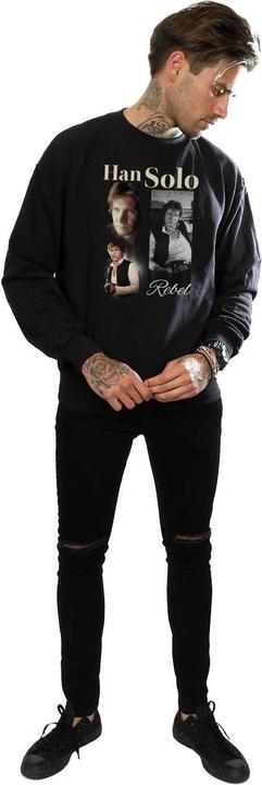 Actual product image Star Wars Mens Han Solo 90s Style Sweatshirt (L)