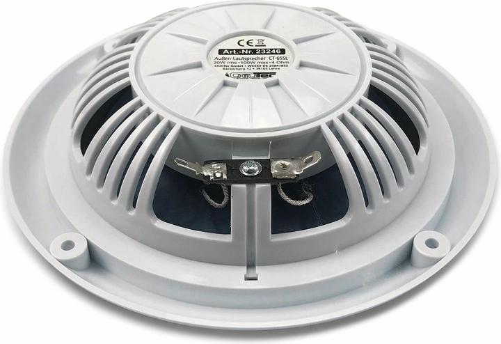 Produktbild Chilitec Aussen-Lautsprecher CT-65SL, wasserfest, SlimDesign 6,5", 100 W, weiss (1 Stk.)