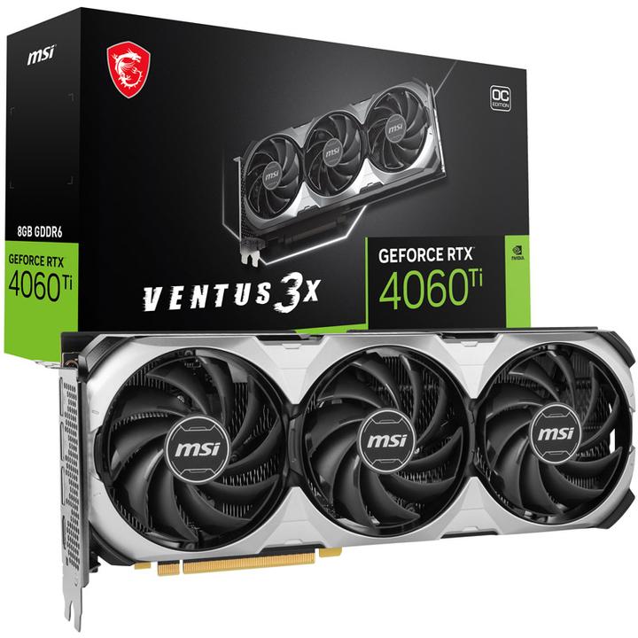 Immagine prodotto MSI GeForce RTX 4060 Ti VENTUS 3X 8G OC (8 GB)