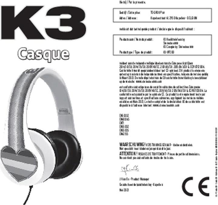 Immagine prodotto Cuffie K3