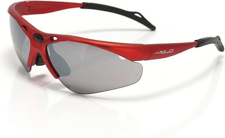 Image du produit XLC Lunettes TAHITI Rouge (Cadre Soft-Flex, Verre réfléchissant)