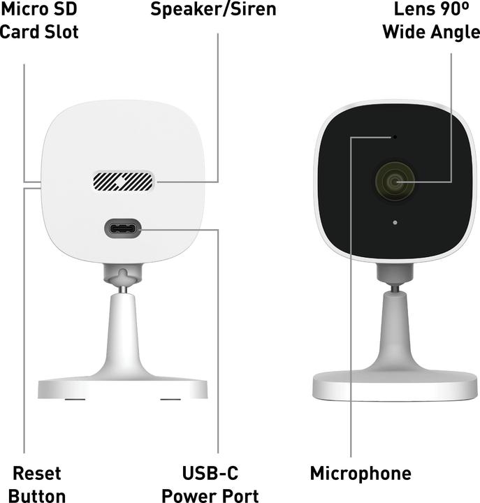 Produktbild Swann EVOâ€‹ 2K Indoor Wi-Fi Camera (SWIFI-SE2KIC-EU)