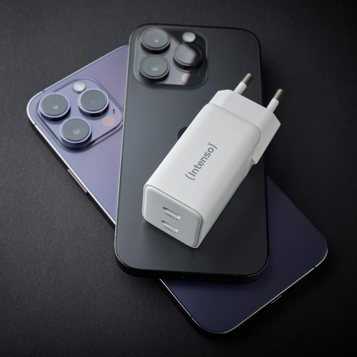 Produktbild Intenso 2x USB-C GAN Adapter weiss (40 W)