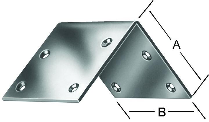 Actual product image Vormann Wide angle dimension a 60 mm leg length 60 mm blue galvanised isosceles (Wide angle, 20 pcs.)