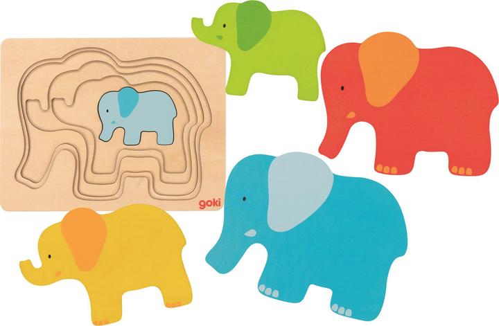 Actual product image Goki Elephant (5 pieces)