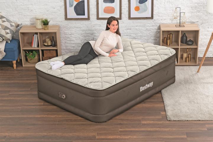 Actual product image Bestway Fortech Duvet Top Airbed Queen Built-in (152 x 203 cm)