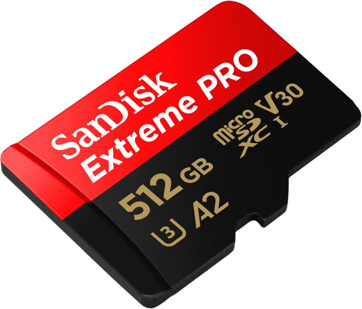 Productafbeelding SanDisk Extreme PRO UHS-I V30 (512 GB, microSDXC, U3, UHS-I)