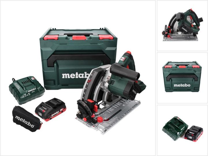 Image du produit Metabo KT 18 LTX 66 BL Scie circulaire plongeante sans fil 18 V 165 mm + 1x Batterie 4.0 Ah + Charge