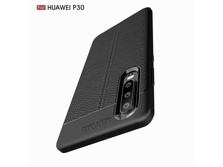 Produktbild Screenguard Huawei P30 Hülle Leather Design TPU Cover (Huawei P30)