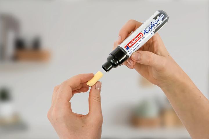 Actual product image Edding Acrylic Marker Replacement Tips (White, 10 mm, 5 x)