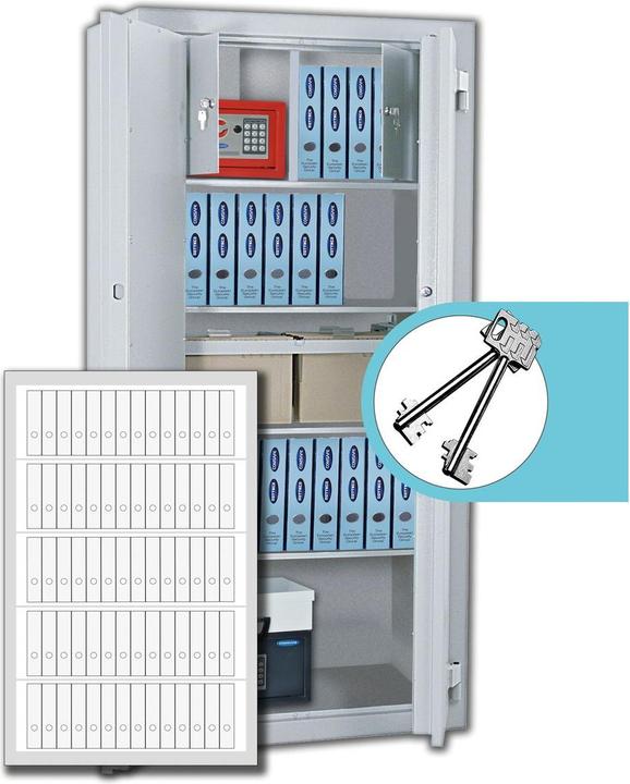 Produktbild Rottner Stahlbüroschrank Office 4 Premium Doppelbartschloss (818 l)