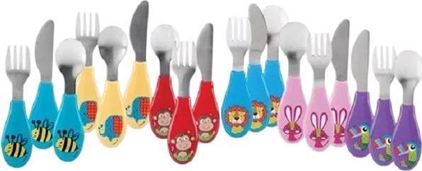 Immagine prodotto Nuby Utensili da tavola 3 pezzi 3 assortiti