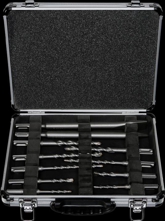 Actual product image Bosch Professional Zubehör Drill and chisel set SDS-Plus 11 pieces in case (5 mm, 6 mm, 7 mm, 8 mm, 10 mm, 12 mm)