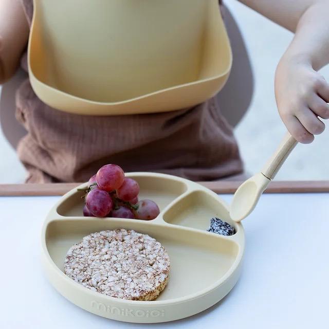 Actual product image Minikoioi BLW Set II plate + bib + spoon