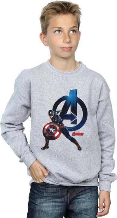 Immagine prodotto Captain America Pose Felpa Ragazzi (140, 146)