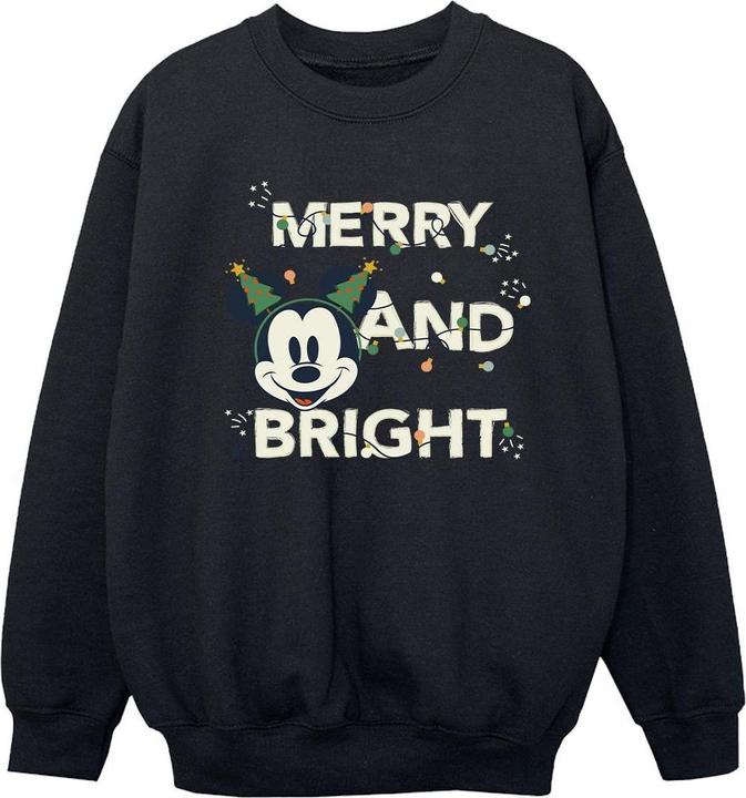 Actual product image Disney Girls Mickey Mouse Merry & Bright Sweatshirt (140, 146)