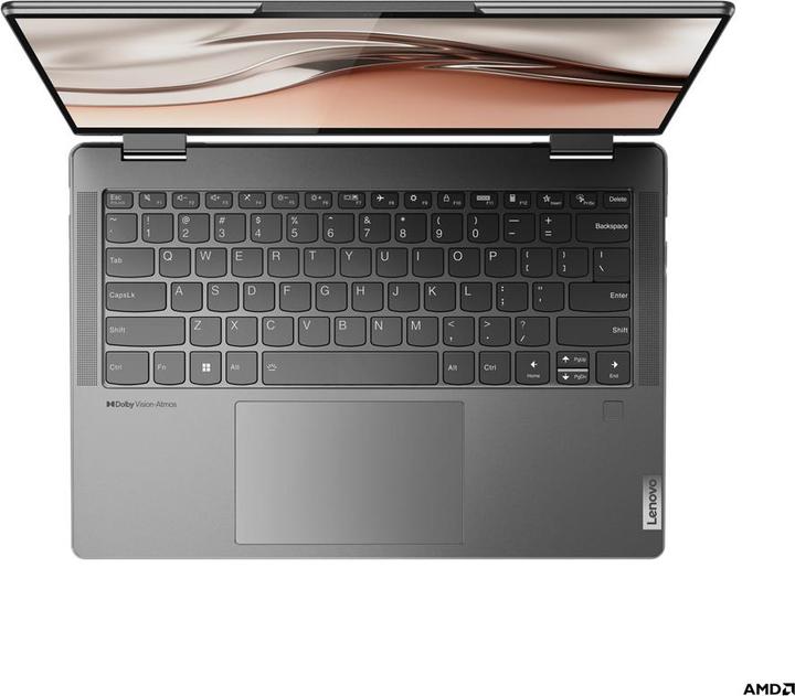 Actual product image Lenovo Yoga 7 82QF0046GE - 14-inch 2.8K OLED Touch, Ryzen 5 6600U, 16GB RAM, 512GB SSD, Digit (14", AMD Ryzen 5 6600U, 16 GB, 512 GB, DE)