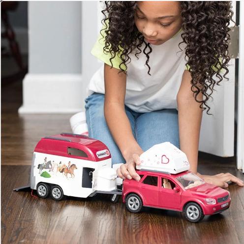 Immagine prodotto Schleich Avventura con auto e rimorchio per cavalli
