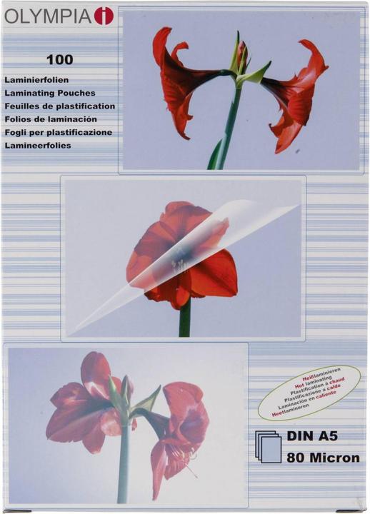Olympia Laminating foils (A5, 100 Piece, 80 µm)