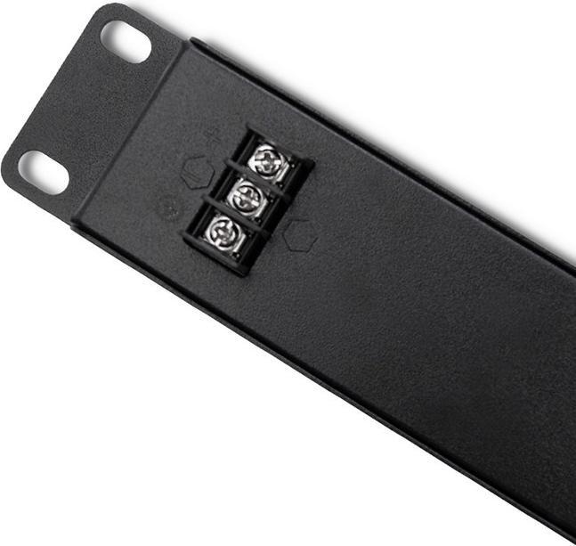 Actual product image Qoltec 54477 Patch Panel RACK 48V 24 ports Passive PoE Injector 1000m Black (Proprietary 48V)
