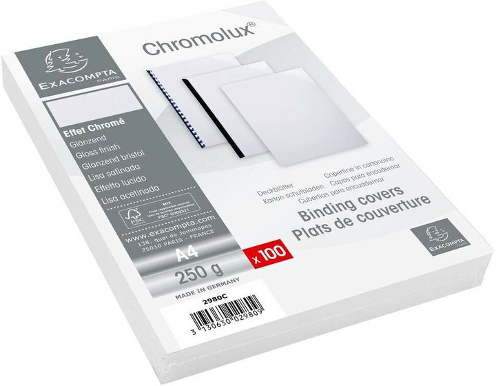 Exacompta Cover Chromolux 250 g/m², 100 pieces, White