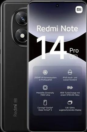 Immagine prodotto Xiaomi Redmi Note 14 Pro 5G (512 GB, Midnight Black, 6.67", Doppia SIM, 200 Mpx, 5G)