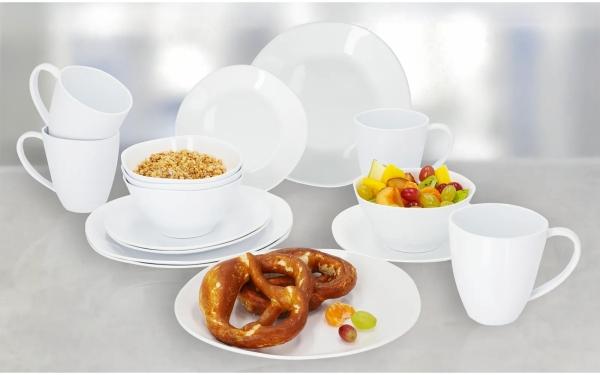 Berger Sevilla Geschirr-Set 16-tlg. weiss für 4 Personen