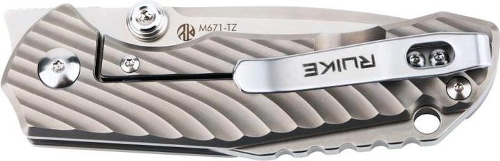 Actual product image Ruike Folding Knife M671-TZ Titanium (7 cm)