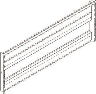 Actual product image Eaton DIN afdaekning 4 x 1,5 modul saet, lysningsmål pr. 4 modul dinskinne er 431mm svarende til 12stk