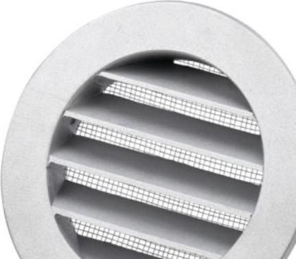 Image du produit Vink Duka metal rist Dusav Ø125MM - Aluminium Med flange samt med fluenet