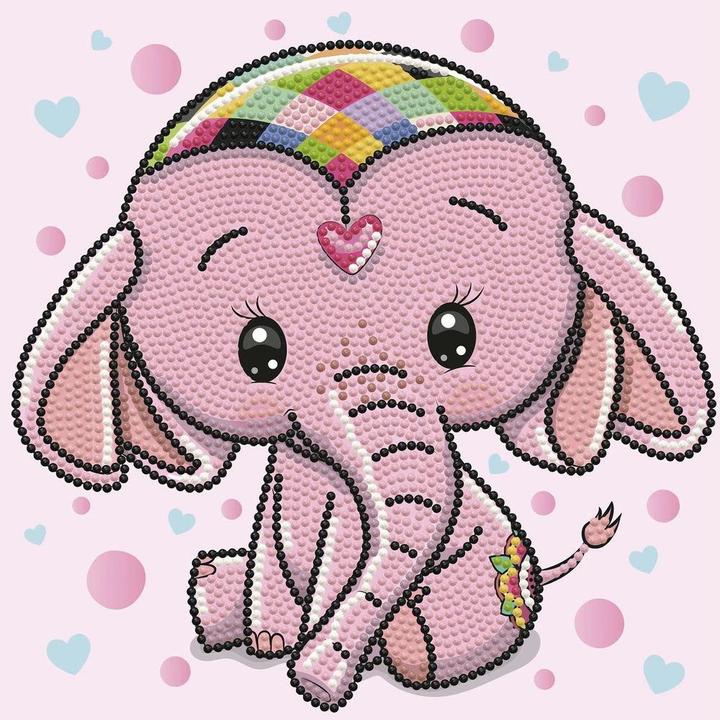 Immagine prodotto Diamond Dotz Diamante che dipinge l'elefante bambino